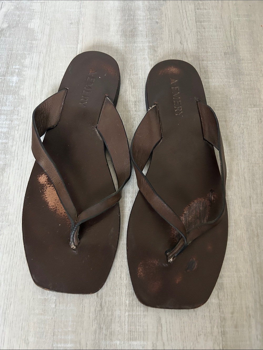 A-EMERY Leather SANDALS Size 40